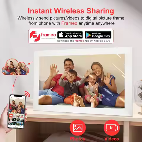 15.6 inch built in 32GB WiFi Large touch ips digital photo frame 1920*1080 WiFi Smart Frame Share Ph