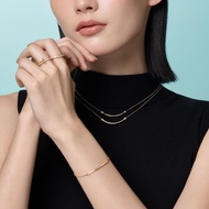 Tiffany蒂芙尼T系列微笑項鍊小號18k黃金