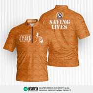Philippine Coast Guard Auxiliary PCGA 1 Polo Shirt | Chinese Collar Sublimation
