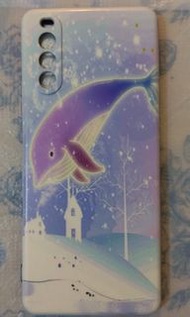 sony xperia 10ii 手機殼鯨魚藍色軟膠