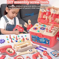 STEM【Kids Assembly Pretend Play DIY Toolbox Set】Electronic Toy Drill / Children Kids Perfect