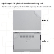 Miếng Dán Bảo Vệ Thân Máy Tính Asus ZenBook 14 Inch UX3402V Trong Suốt Miếng Dán Bảo Vệ Cho Máy Tính