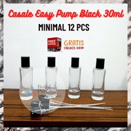 Casale BLACK 30ML EASY PUMP Perfume Bottle - CASALE BLACK Empty Perfume Bottle - 30ML Glass Perfume 