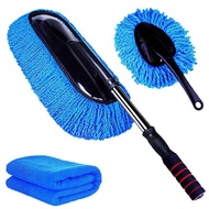 ((Limited Time Offer) Car Wash Mop Retractable Dust Duster Car Wax Mop Dust Sweeping Brush Car Wash 