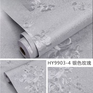 Wall Paper Grey FloralPOLOS 8m to 9m x 45cm