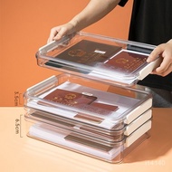 Taiwan Shipment Uniform Transparent A4 File Storage Box Desktop Household Instruction Manual Documen