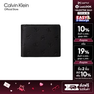 CALVIN KLEIN กระเป๋าสตางค์ผู้ชายหนังแท้ All Over Monogram Logo Bi-Fold Wallet รุ่น 4G1020G UB1 - สีด