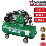 Tacumen TA-20LS Air Compressor|Compressor Angin|Pam Angin 2HP 100L 8Bar (Heavy  Duty)