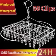 50 Clips Drying Racks Hanger Stainless Steel Clothes Hanger 50 Clips Ipitan Hanger Sipitan Hanger