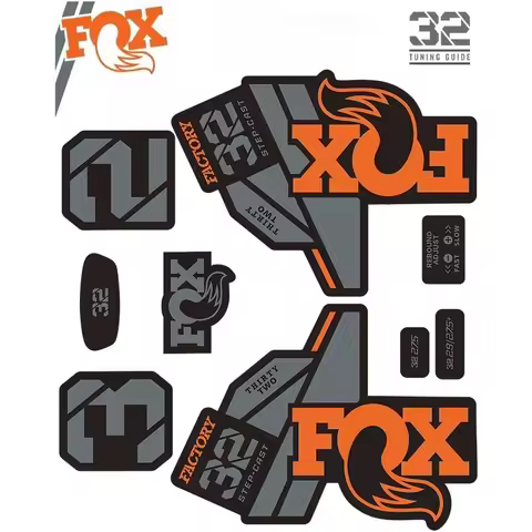 1set Fox 32 LIGHT XC Fork Sticker 2021 Color Change Decal for Mountain Bike Fox 32 Accents Bike Part