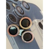 Set of 3 glitter camera eye stickers in 7 colors titanium 13 pro max, 13, 13 pro, 12 pro max/12 pro/