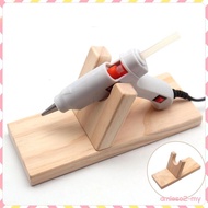 [amlesofaMY] Hot Glue Holder 20x8cm Wooden Rack Hot Glue Machine Base Glue Stand