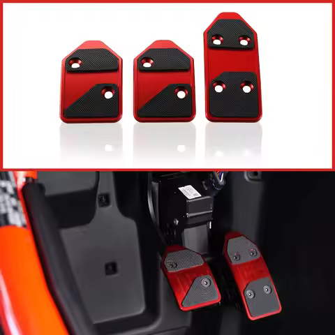 3Pcs/Set Brake Clutch Accelerate Pedals For Polaris Slingshot 2017+ Brake Pedal Non-Slip Aluminum Cl