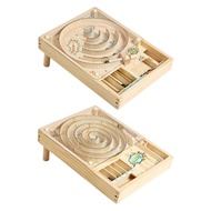 [tenlzsp0bc] Wooden Pinball Game Early Development 30.5x22.8x5.2cm for Ages 4-7 Years Party Favors M