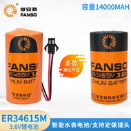 FANSO FANSO ER34615M No. 1 D Type 3.6V Power Type Flow Meter Battery Can Be Packed Battery Packed