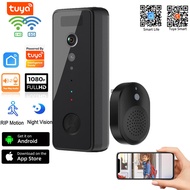 New 5G Wifi doorbell 1080P Tuya Smart Video Doorbell WIFI Wireless Door Bell Night Vision Smart Home Video Intercom Camera PIR