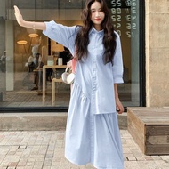 Plus Size Korean Style Uneven T-Shirt Dress