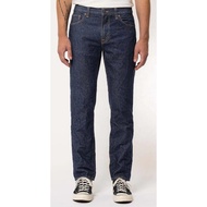 Celana Nudie Jeans Pria Original 32W 32L Gritty Jackson Soaked Neps