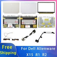 New For Dell Alienware X15 R1 / X15 R2;Replacement Laptop Accessories Lcd Back Cover/Palmrest/Bottom/Hinges With LOGO