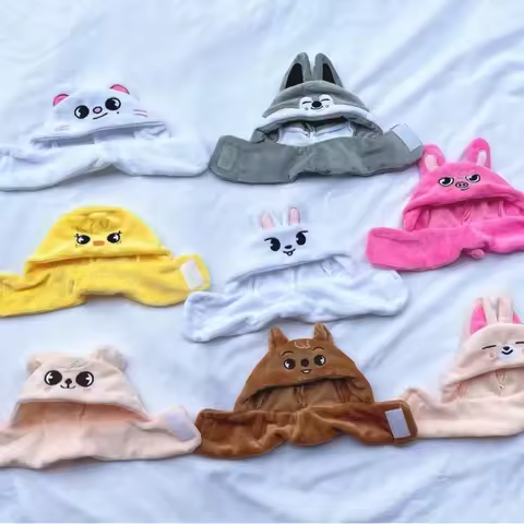 SKZOO Plush Lightstick Protective Cover, WolfChan Leebit Cute Dustproof Shockproof Lamp Cape, Concer
