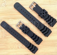 Seiko Diver Watch Strap Replacement Rubber Sport Black