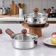 Stainless Steel Small Milk Pot High-value Small Fat Pot One Food Small Cooking Pot Baby Food Supplem