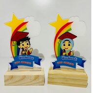 Acrylic Graduation Trophy Graduation Trophy Children's Graduation Trophy Custom Acrylic Children's G