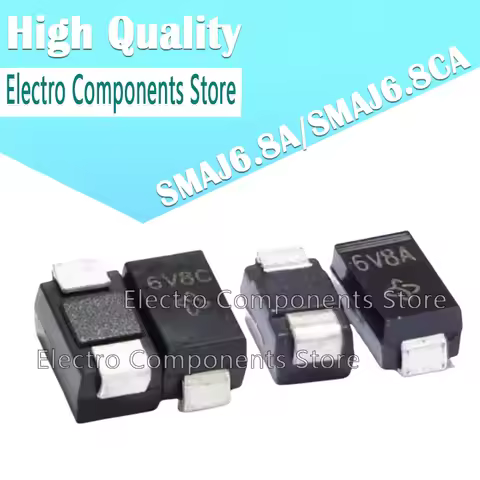 20PCS SMAJ6.8A (Marking 6V8A) SMAJ6.8CA (Marking 6V8C) Transient Voltage Suppression Diode DO-214AC 