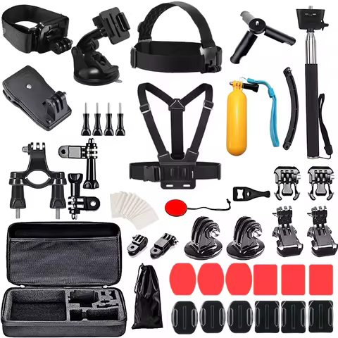 60-in-1 Action Camera Accessories Kit For GoPro Hero 13 12 11 10 9 8 7 6 5 4 Insta360 X2 X3 X4 DJI O