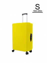 1入組18-29吋純色不沾粘聚酯行李箱保護套,男女適用,適用於機場/火車站旅行