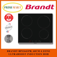BRANDT BPI1641PB 60CM 4 ZONE ULTRABOOST INDUCTION HOB + 2 YEARS WARRANTY