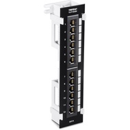 TRENDnet 12-Port Cat6 Unshielded Patch Panel,TC-P12C6V, Wall Mount,Included 89D Bracket,Vertical or 
