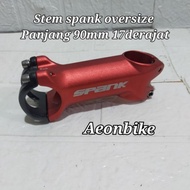 stem spank oversize 28,6/31mm 90mm nunduk 17derajat stem sepeda mtb