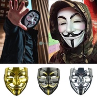 Face Mask Fancy Dress Halloween Props Cosplay Mask for Vendetta Master Anonymous Hacker V