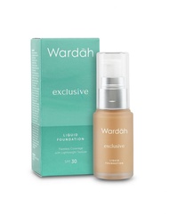 Wardah Exclusive Liquid Foundation Light Beige - Sheer Pink - Sandy Beige - Natural - Coffee Beige 2
