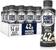 Fairlife Core Power Elite High Protein Shake (42g), Vanilla, Ready To Drink for Workout Recovery, 14