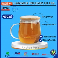 Rhizome Tea Pot 420ml Heat Resistant Herbal Spice Tea JSR Zaidul Akbar