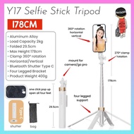 Y17 Selfie Stick Tripod 178cm Height SuperB Quality Aluminum Alloy Tripod with Bluetooth Shutter for