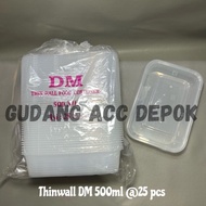 Thinwall Dm500 Ml Food Container Box Tempat Plastik Dm 500ml