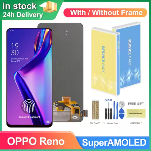 6.4'' Display for Oppo Reno PCAM00 PCAT00 CPH1917 Lcd Display Touch Screen Digitizer Assembly with F
