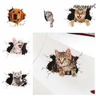 NOVAGEAR​ Simulation Cats Car Sticker, 3D Cat Universal Car 3D Cat Stickers, Car Accessories Funny W