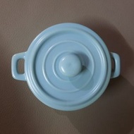 1個 安記 海味 糖果色 馬卡龍 藍色 北歐 簡約 多用途 迷你鍋 適用於隔水燉、焗爐、微波爐、蒸爐、洗碗機