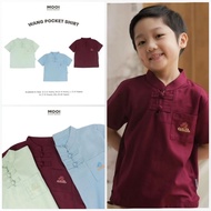 KEMEJA Mooi Wang Pocket Shirt | Chinese New Year Short Shirt For Children 1-10 Years