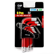 Steve & Leif 9 Piece Ball Point Hex Key Short Handle