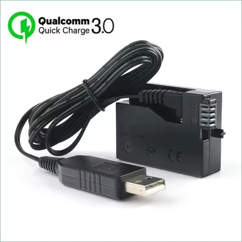 QC3.0 USB TO LP-E8 LP E8 LPE8 Dummy Battery ACK-E8 DR-E8 DC Coupler for Canon EOS 550D 600D 650D 700