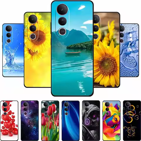 For Vivo V50 Lite Phone Case V 50 Lite Fashion Photos Black Silicone Soft TPU Case For Vivo S19 Pro