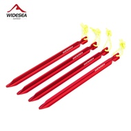 Widesea Camping 4pc/set Tent Pegs Stakes Nails for Hard Snow Floor Outdoor Accessories Shelter