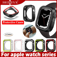 กรณีป้องกันสำหรับ For เคส apple watch Series 9 8 7 41mm 45mm เคสฝาครอบกันชนป้องกันซอฟท์ชนิดยืดหยุ่นส
