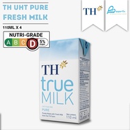 TH True Milk UHT Pure Fresh Milk 110ml x 4