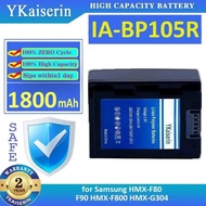 Premium Replacement IA-BP105R 1800Mah Camera Battery For Samsung Hmx-F80 F90 Hmx-F800 Hmx-G304 High-